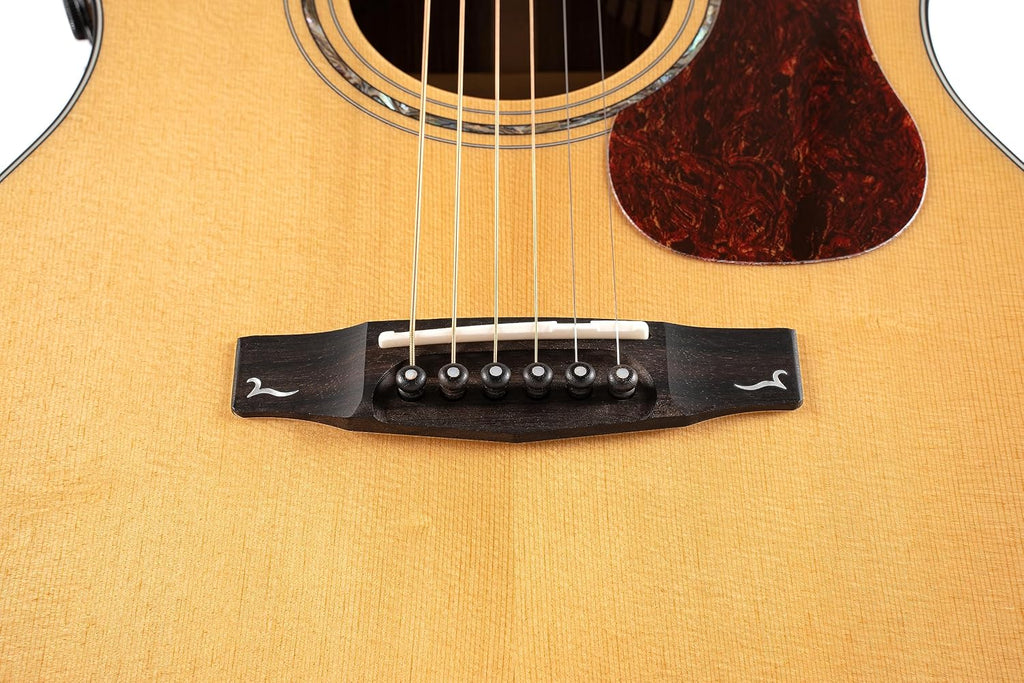 Cort Gold Series Acoustic-Electric Guitar, Natural Glossy (GOLDA6-BO)