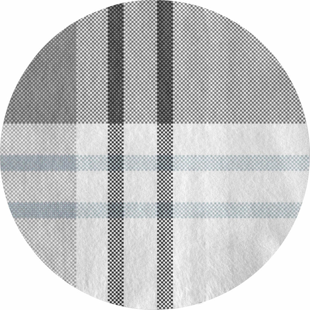 Dormisette Luxury German Flannel Sheets & Pillowcases Set, Warm Breathable Cotton Flannel Bedding with Deep Pockets, Brushed for Extra Softness, Oeko-Tex (Blue/Gray Plaid, King)