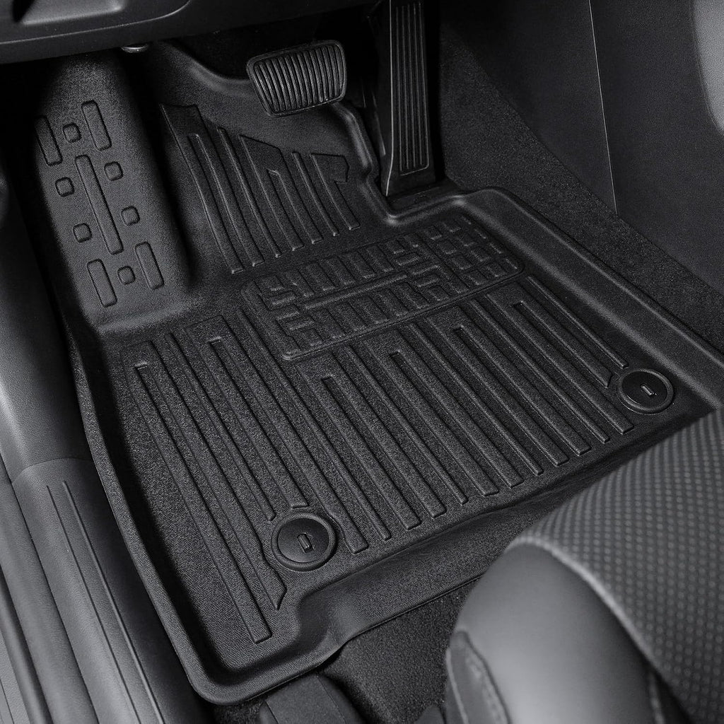 Floor Mats for Hyundai Santa Fe 2024-2026, All Weather Floor Mats Trunk Cargo Liner with Backrest Protectors Accessories, Full Coverage Set (Fit 6/7 Seats)
