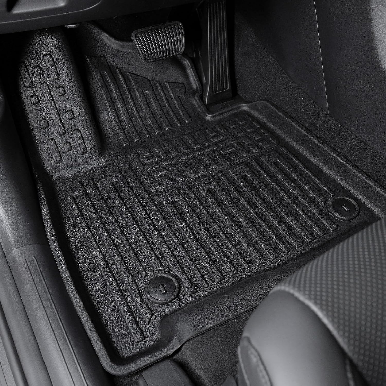 Floor Mats for Hyundai Santa Fe 2024-2026, All Weather Floor Mats Trunk Cargo Liner with Backrest Protectors Accessories, Full Coverage Set (Fit 6/7 Seats)