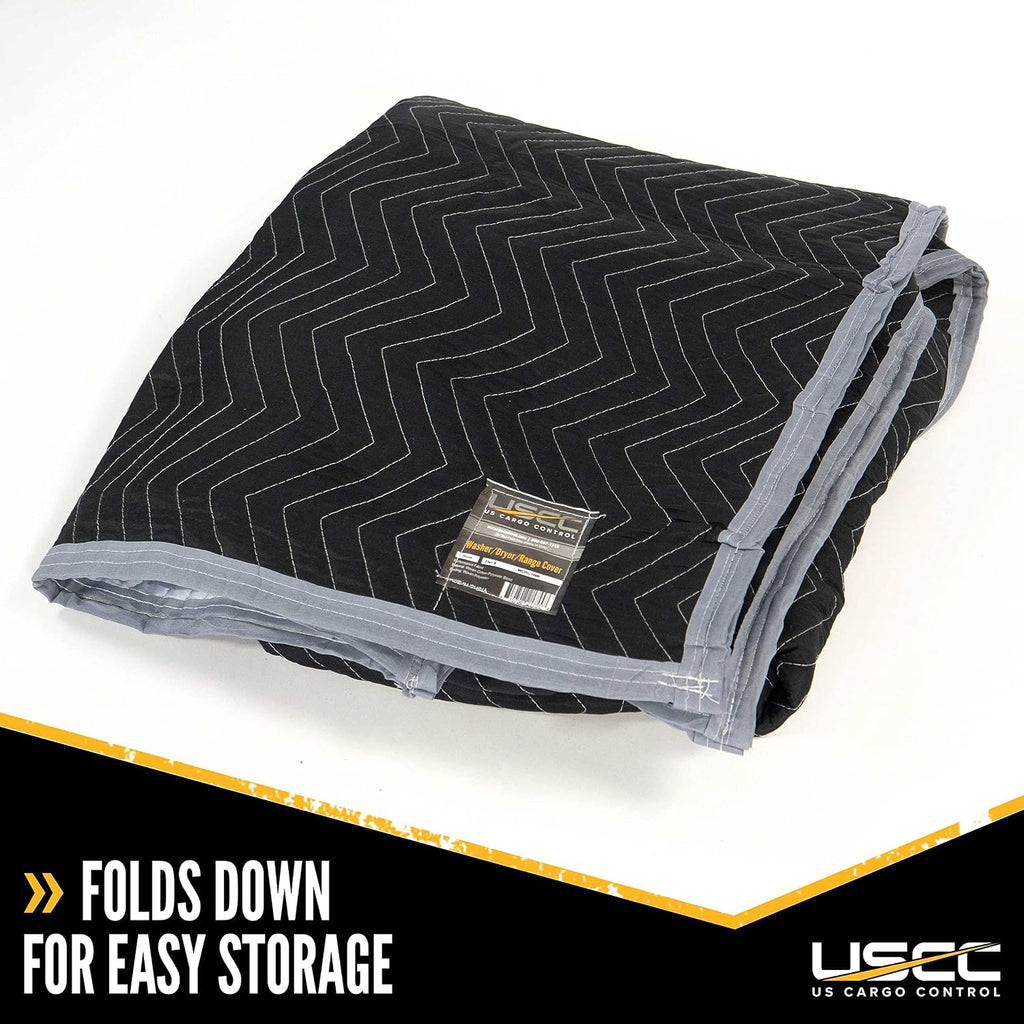 US Cargo Control Washer and Dryer Covers 30' x 46' (2-Pack), Quilted Washer Dryer Covers for Moving and Storage, Cotton/Polyester Furniture Pads for Moving and Storage, Can Use on Oven Ranges
