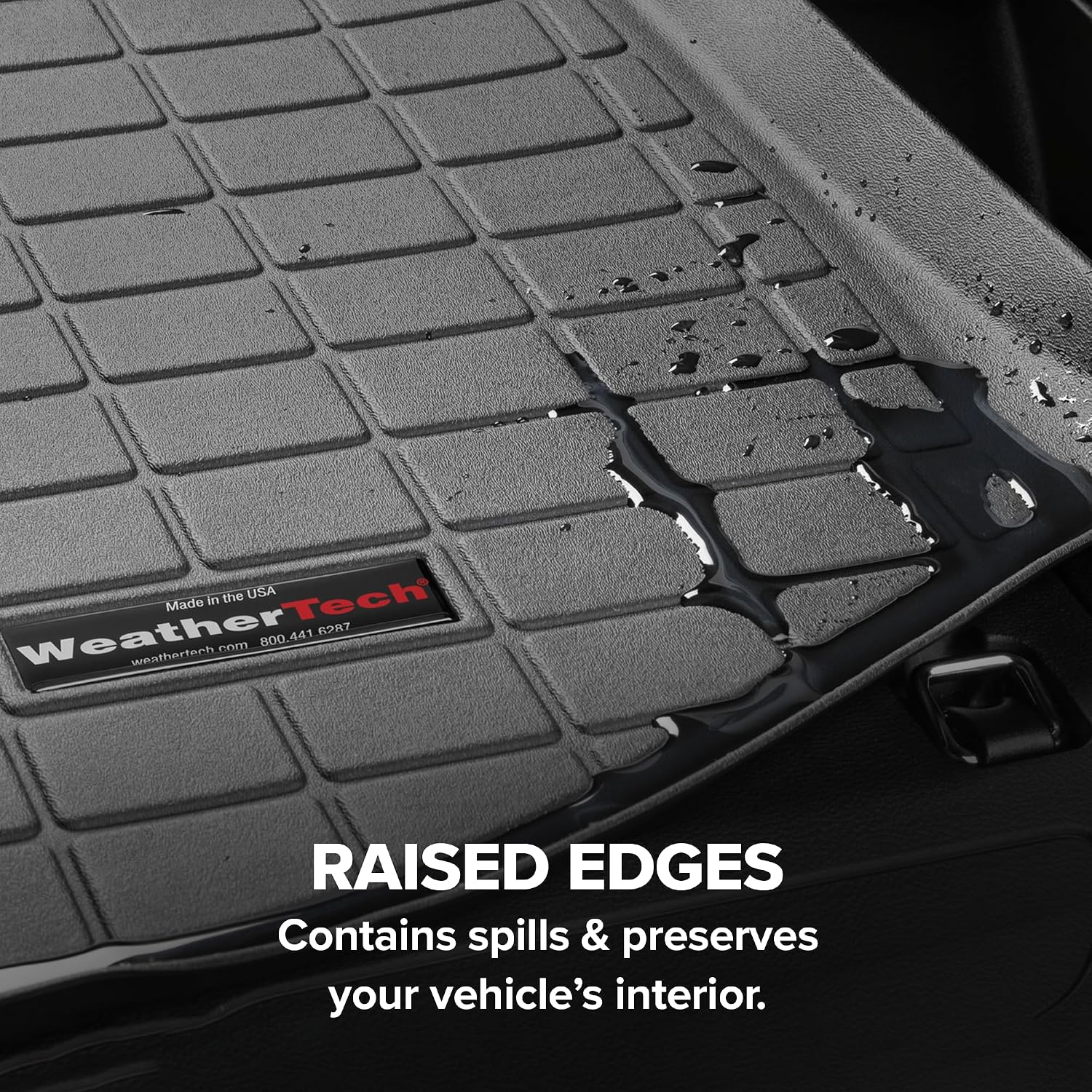 WeatherTech Cargo Trunk Liner for Lincoln Aviator, Behind 3rd Row (401309), Black