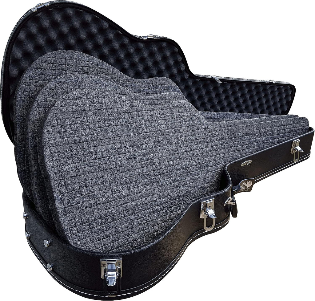 ORIGINAL Discreet Guitar Gun Case for Rifle Storage - Hard Shell with Customizable Foam and Lockable Latches for Secure Travel - Heavy Duty Concealment Hard Rifle Case for Scoped Hunting Equipment