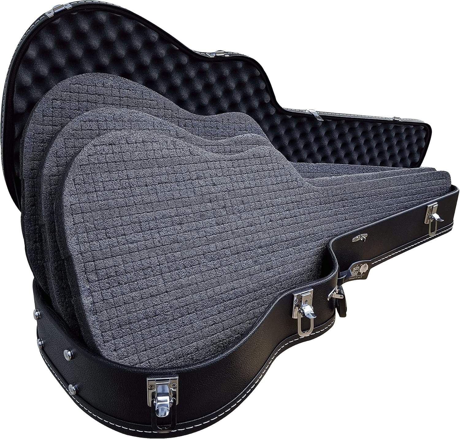 ORIGINAL Discreet Guitar Gun Case for Rifle Storage - Hard Shell with Customizable Foam and Lockable Latches for Secure Travel - Heavy Duty Concealment Hard Rifle Case for Scoped Hunting Equipment