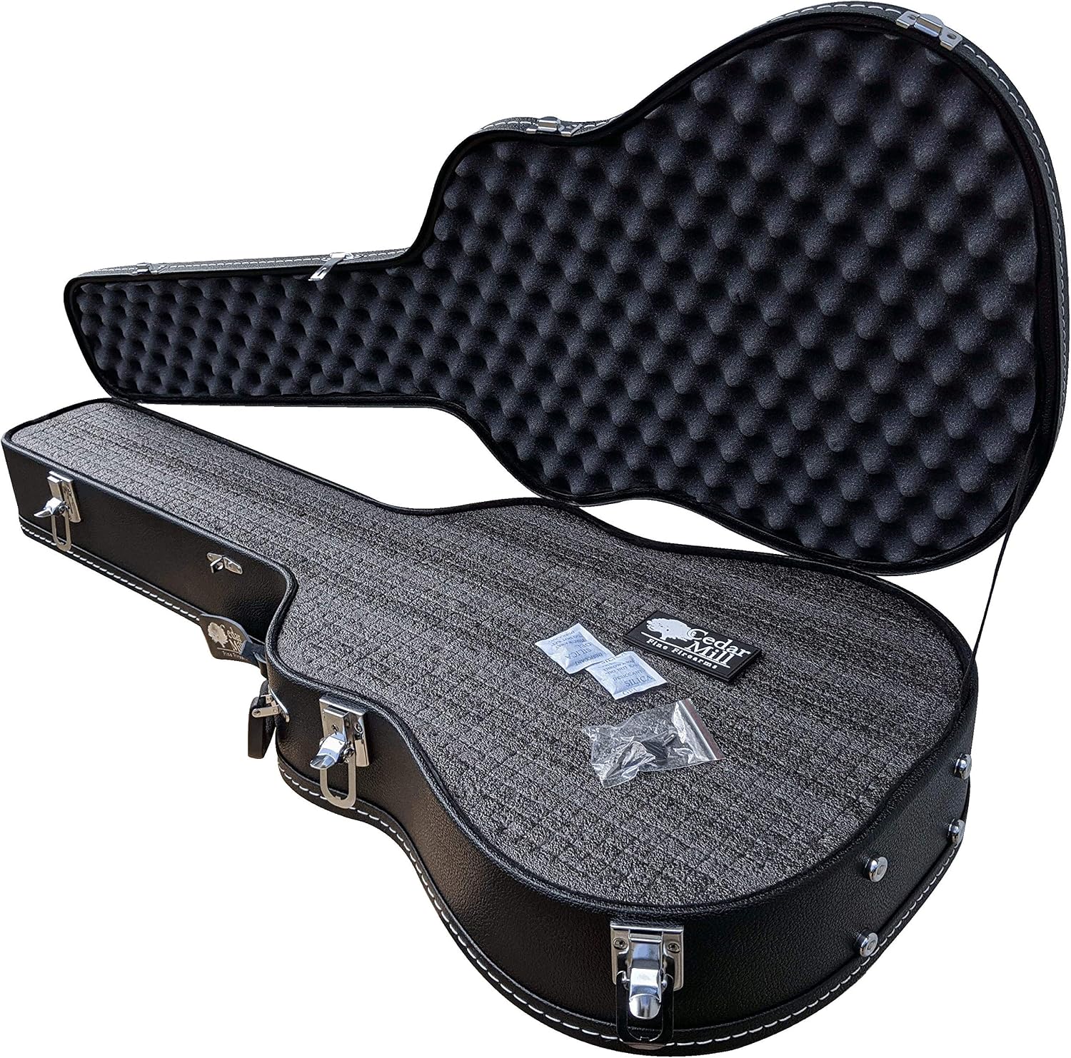 ORIGINAL Discreet Guitar Gun Case for Rifle Storage - Hard Shell with Customizable Foam and Lockable Latches for Secure Travel - Heavy Duty Concealment Hard Rifle Case for Scoped Hunting Equipment